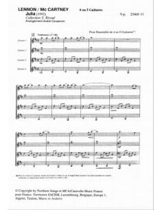 BEATLES-Julia für 4 oder 5 Gitarren (Couasnon) 2