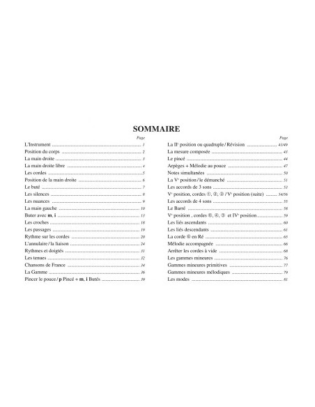 BILLET J.P.-Méthode de guitare débutants