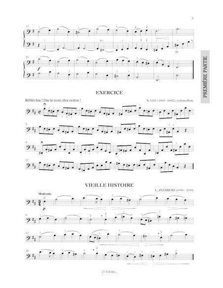 BOURIN O.-Methode 3º per violoncello