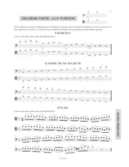 BOURIN O.-Methode 3º für Violoncello