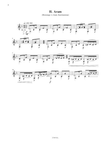 BOUTROS L.-Suite Caucasienne per Chitarra