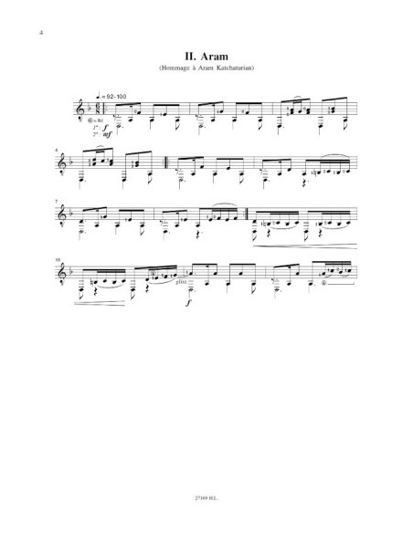 BOUTROS L.-Suite Caucasienne per Chitarra