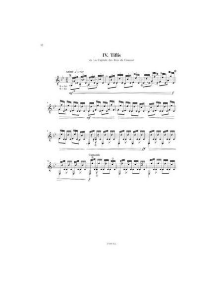 BOUTROS L.-Suite Caucasienne per Chitarra