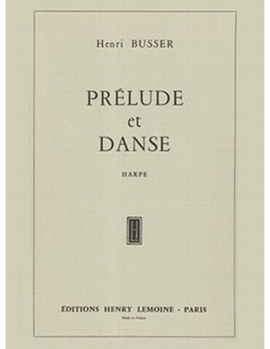 BUSSER H.-Prélude et Danse pour harpe