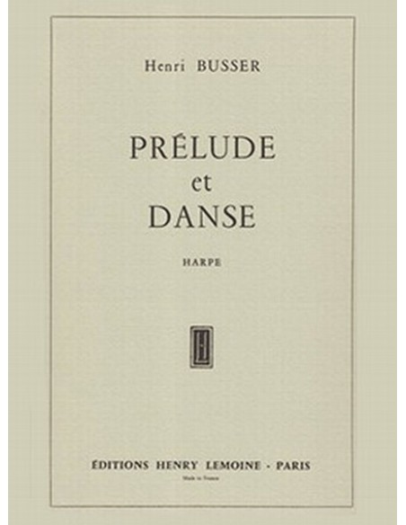 BUSSER H.-Prelude et Danse per arpa