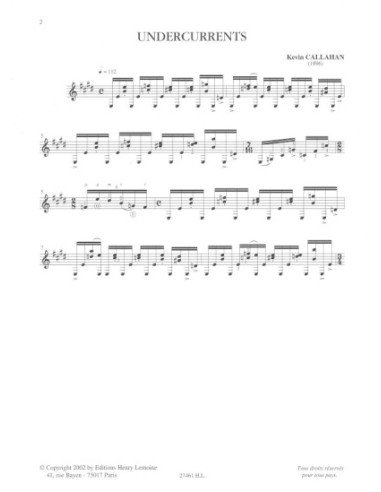 CALLAHAN K.-Three River Moments per chitarra