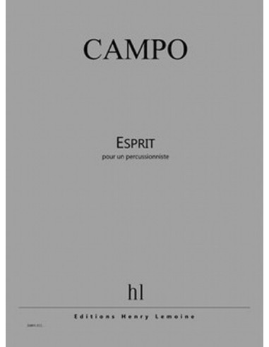 CAMPO R.-Esprit para Percusion