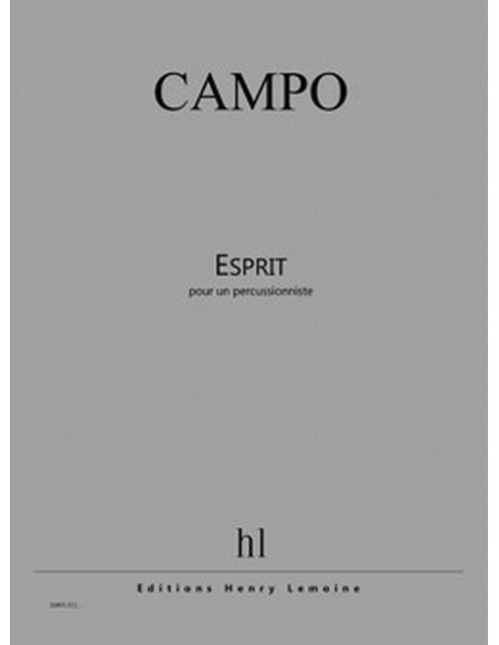 CAMPO R.-Esprit pour percussion