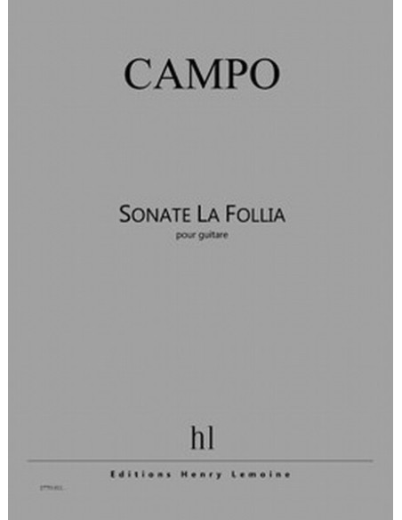 CAMPO R.-Sonata "La Folia" per chitarra