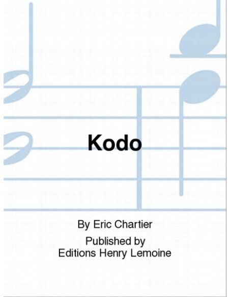 CHARTIER E.-Kodo for 4 Percussionists