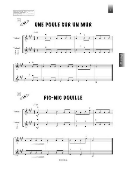 CHASTANG & HAMMANI-Pousse Reifen für 2 oder 3 Geigen (Inc.CD)