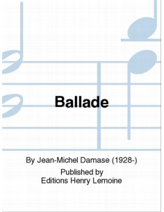 DAMASE E.-Ballata per arpa e pianoforte