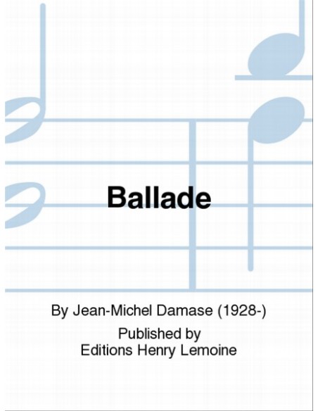 DAMASE E.-Ballade pour harpe et piano