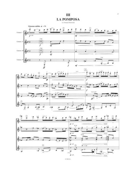 DYENS R.-Hamsa für 4 Gitarren oder Gitarrenset