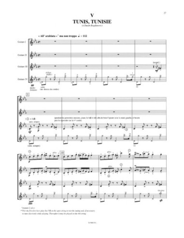 DYENS R.-Hamsa für 4 Gitarren oder Gitarrenset