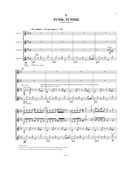 DYENS R.-Hamsa für 4 Gitarren oder Gitarrenset