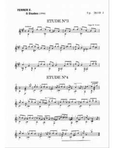 FERRER E.R.-Studi (5) per Chitarra 2