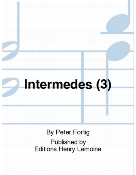 FORTIG P.-Intermedes (3) per chitarra