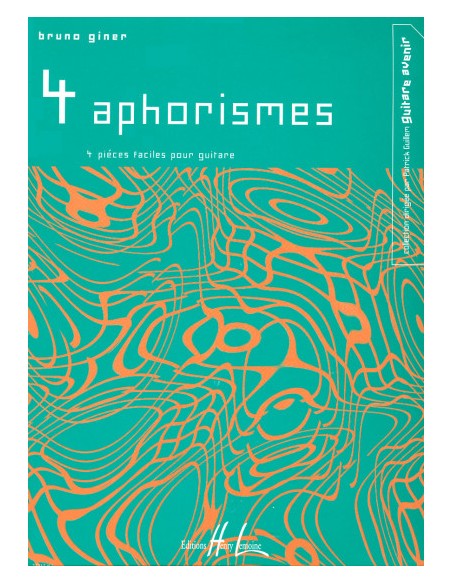 GINER B.-Aphorismes (4) pour guitare