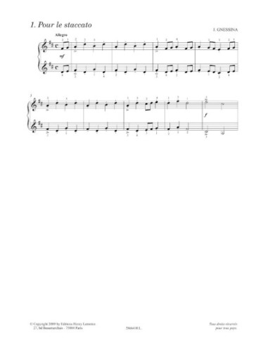 HERVE & POUILLARD-Studies (33) for Piano