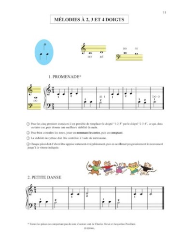 HERVE & POUILLARD-Piano Method "Debutants" (Method) for Piano (Book)