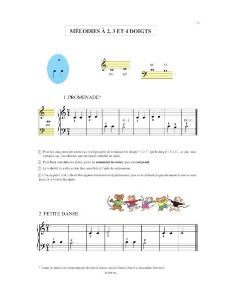HERVE & POUILLARD-Piano Method "Debutants" (Method) for Piano (Book)