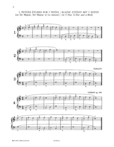 HERVE & POUILLARD-First Studies (101) per pianoforte