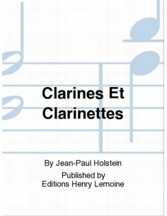 HOLSTEIN J.P.-Clarines et Clarinettes para Clarinete y Piano