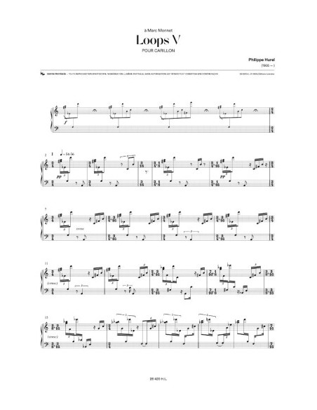 HUREL P.-Loops V für Glockenspiel