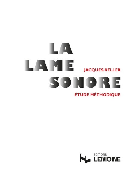 KELLER J.-La Lame Sonore (Methodical Study) for Percussion