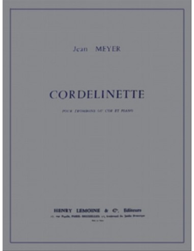MEYER J.-Cordelinette per corno e pianoforte