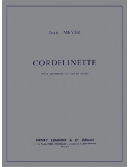 MEYER J.-Cordelinette per corno e pianoforte