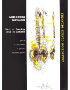 NATSUDA M.-West oder Abendlied im Herbst für B-Saxophon und Schlagzeug