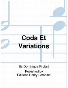 PROBST D.-Coda et Variations pour Guitare
