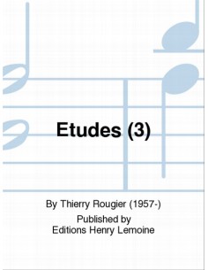 ROUGIER T.-Studios (3) pour guitare