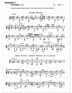 ROUGIER T.-Studios (3) per Chitarra 2