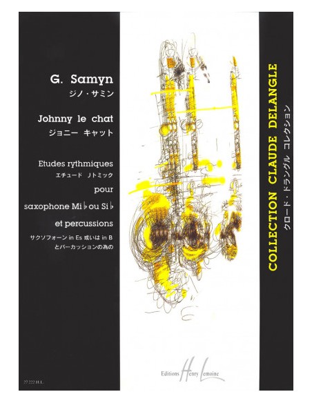 SAMYN G.-Johnny le Chat per sassofono Mib e percussioni