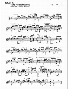 TESAR M.-Suite Pinocchio per Chitarra 2