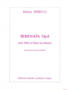 TOSELLI E.-Serenade Op.6 for Flute and Piano (Harp) (Nerini)