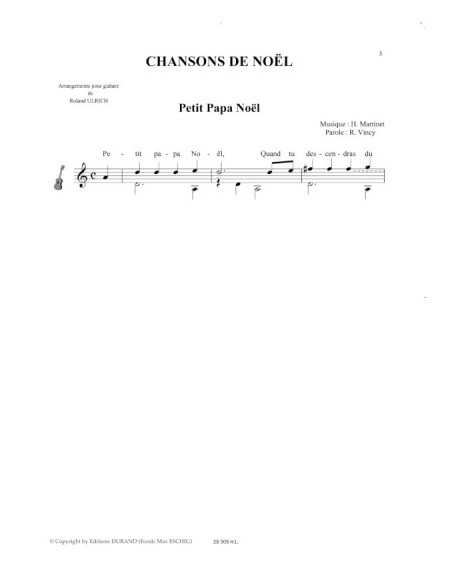 ULRICH R.-Chansons de Noel per Chitarra