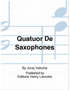 VALCUHA J.-Quartett für 4 Saxophone