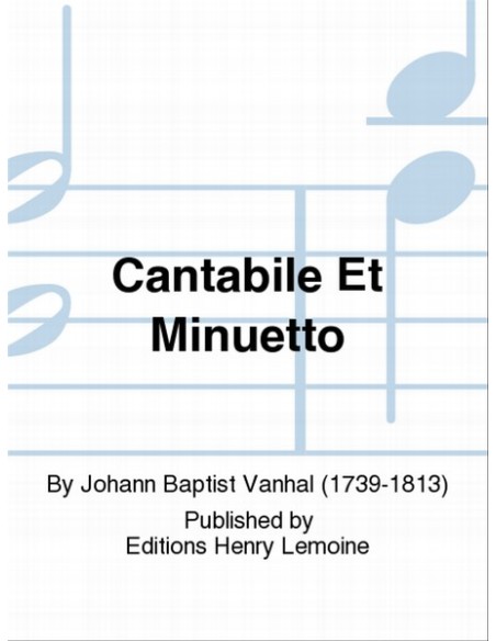 VANHAL J.B.-Cantabile e Minuetto per Chitarra