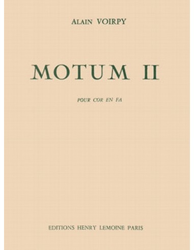 VOIRPY A.-Motum II per corno in Fa