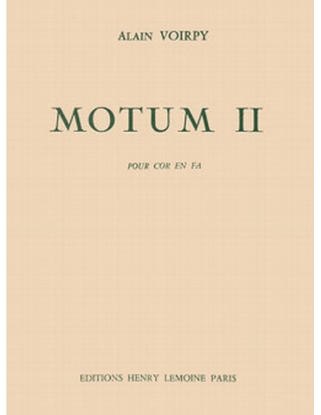 VOIRPY A.-Motum II per corno in Fa