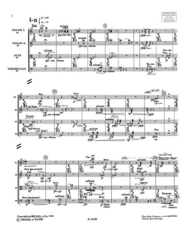 BOULEZ P.-Livre pour Quatuor for String Quartet (Score)