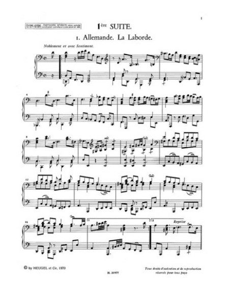 FORQUERAY-Pieces for Harpsichord (Tilney)