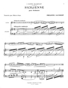 GAUBERT P.-Sicilienne per flauto e pianoforte 2