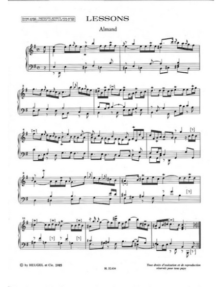 LOEILLET J.B.-Pièces pour clavecin (Hashimoto)