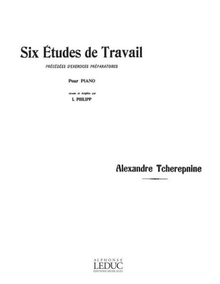TCHEREPNIN A.-Piano Work Studies (6)