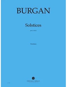 BURGAN P.-Solstices pour violon